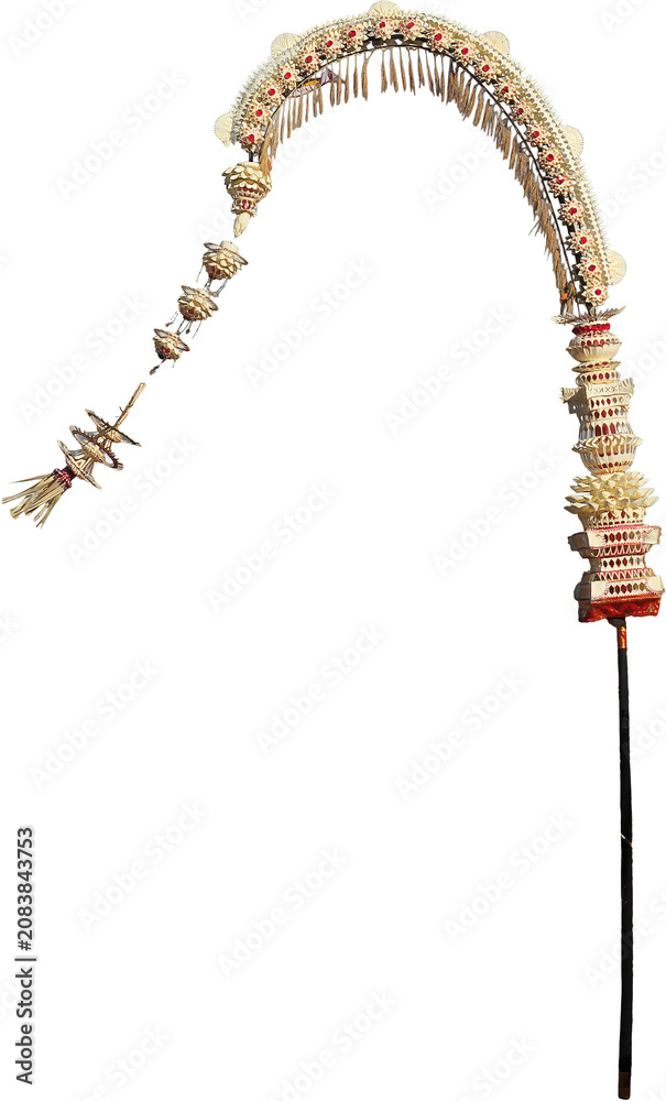Naklejka premium Penjor Bali Isolated