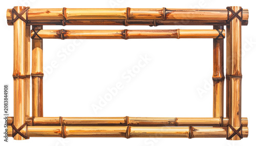 Handcrafted Bamboo Picture Frame Natural Decor for Home and Office