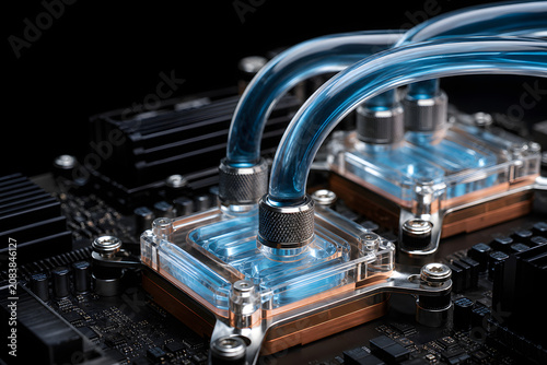 Direct to chip liquid cooling processor macro