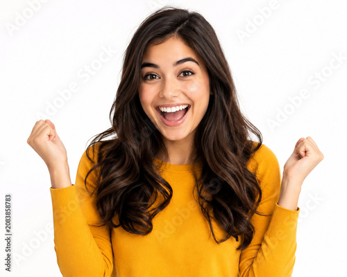 happy young woman