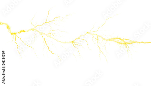 Yellow Lightning Bolt Vector Illustration Background Graphic Design Asset