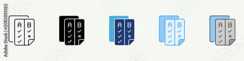 Foto Comparison Single Icon Pack Multistyle