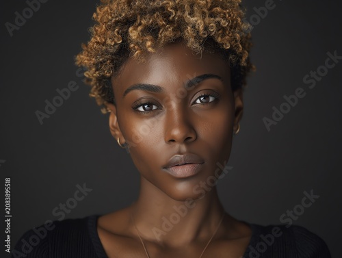 Black Portrait Photography Natural Hair Studio Contemporary Art