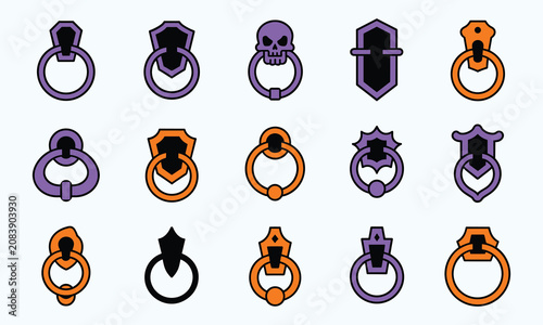 Halloween door knockers collection spooky designs for festive decorations
