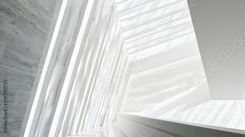 Light, Shadows, and Minimalism in Artistic Composition of Modern Interior Architectural Photography