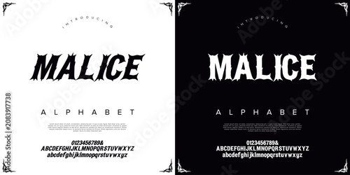 Foto MALICE Spiky Grunge Font for Heavy Metal Albums and Intense Dark Content Brandin