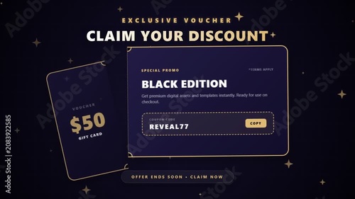 Discount Voucher Black Edition Offer.