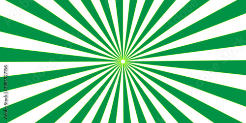 Foto Green and white radial burst pattern background, a vibrant graphic resource that exudes energy and motion