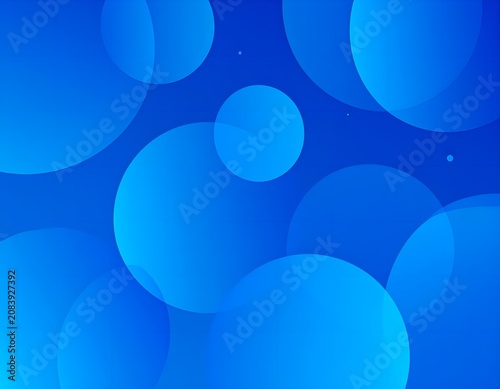 Abstract blue background with circles and lines. Vector illustration for your design