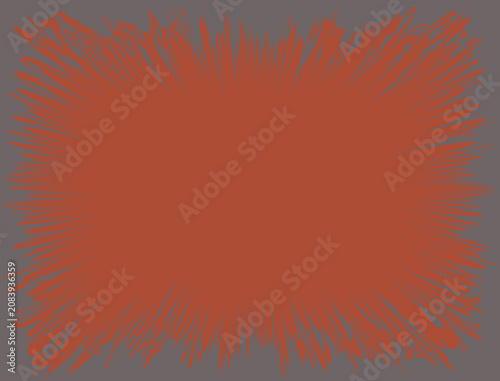 Jagged Border Frame Design with Spiked Edges