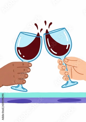 Crimson Cheers: A Toast to Connection