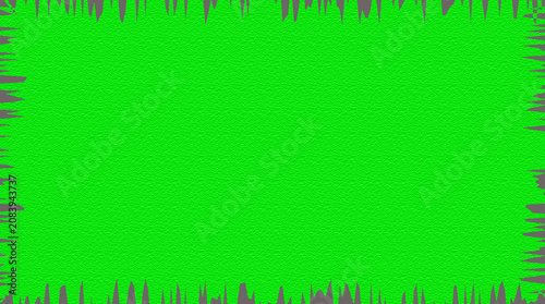 Jagged Border Frame Design with Spiked Edges