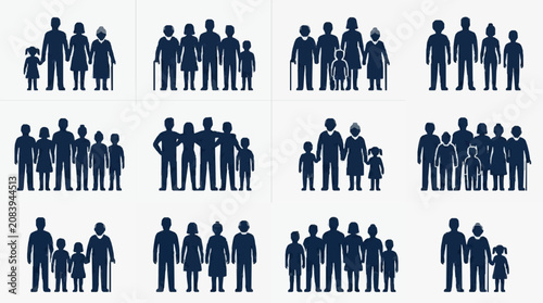 Fotografía Families in Various Group Dynamics.