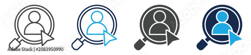 Cuadro en lienzo subject icon sheet multiple concept