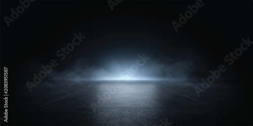 Fotografie Ethereal Spotlight Fog Background