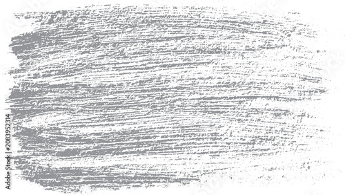 Cuadro en lienzo Abstract grunge brush mark with white grain texture Bold black brush swipe with