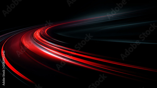 Red Light Trail Abstract Design