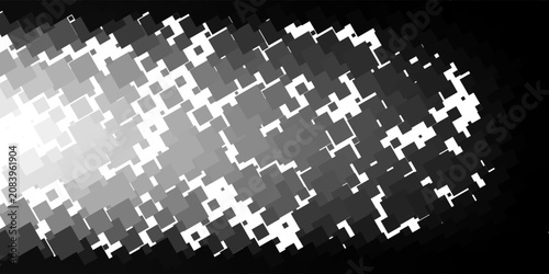 Photography Pixel dissolved black disperse mosaic background