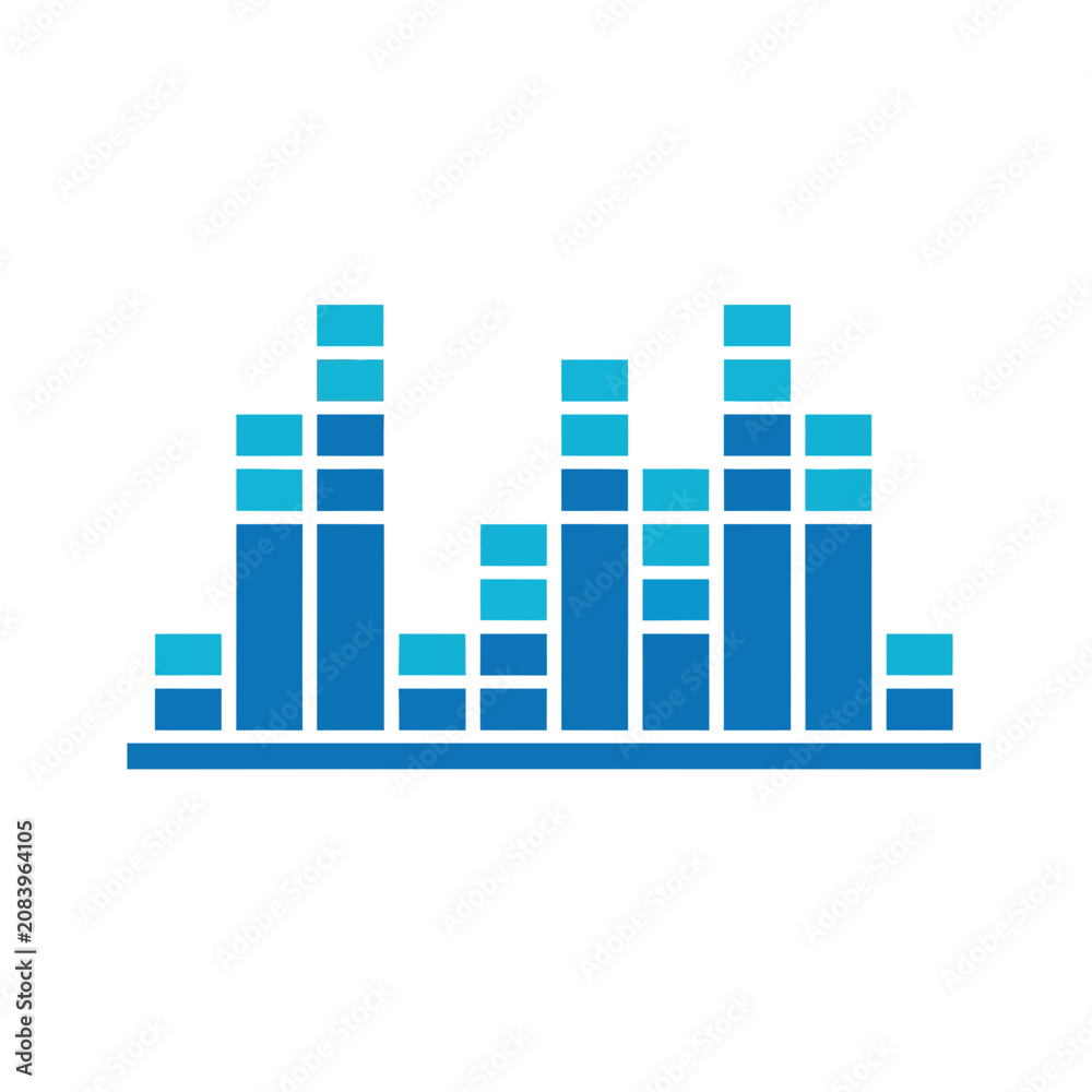 Obraz premium Audio Equalizer Bars