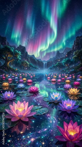 Lotus Aurora Fantasy Bloom Loop