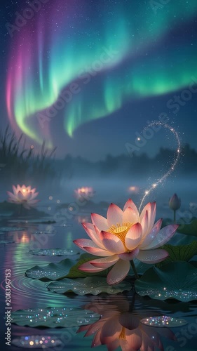 Lotus Aurora Fantasy Bloom Loop