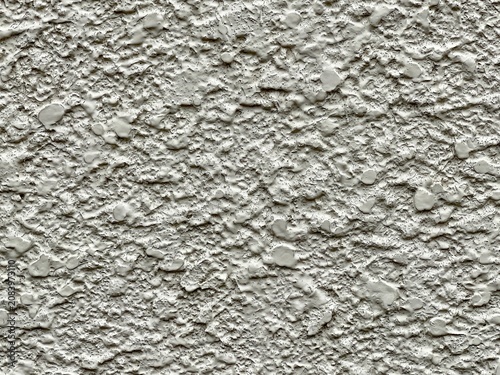 Obraz na płótnie White Stucco Wall Texture Background Close Up