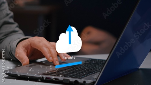 Obraz na płótnie Cloud upload concept