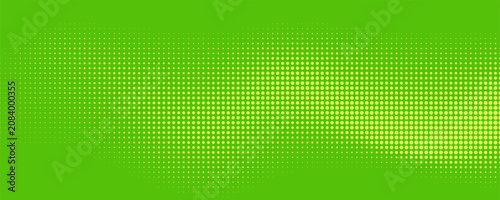 Dots halftone green color pattern gradient texture with technology digital background.