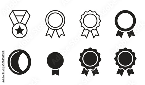 Bild auf Leinwand ​City bus and public transport vector icons set isolated on white background fla