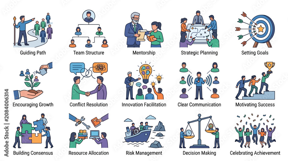 Fototapeta premium Business People Working Together Successfully.