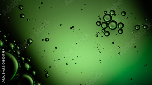 Green bubbles abstract background