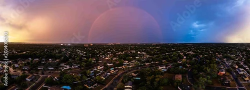 Panel kuchenny z motywem Rainbow Over a New Jersey Suburb