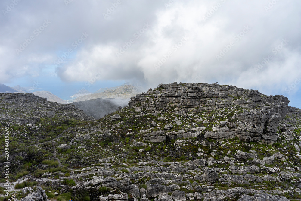 Fototapeta premium Panoramic View from Table Mountain in Cape Town, South Africa