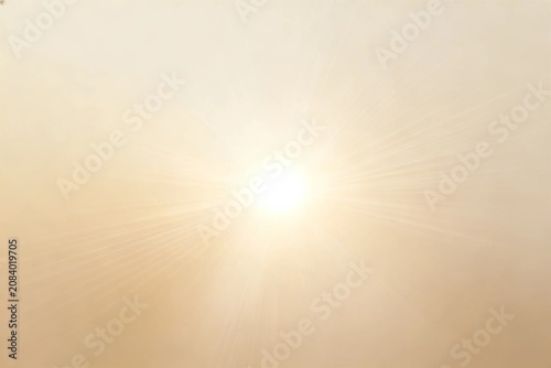 Bright Sunburst Sky Background
