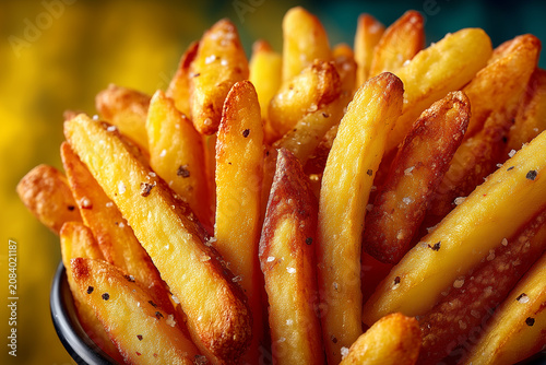Close up of french fries