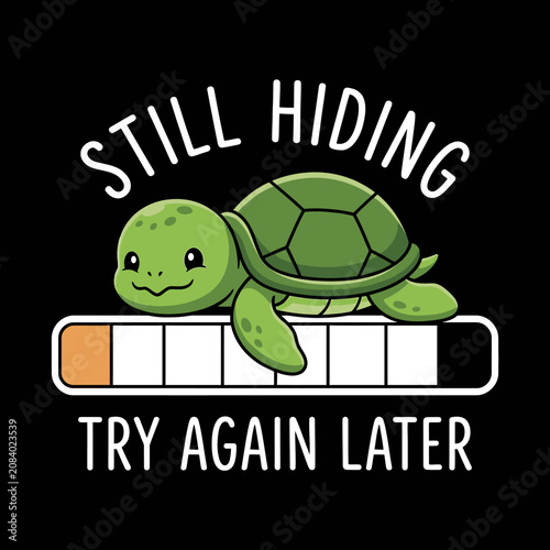 Smiling green turtle cartoon character.