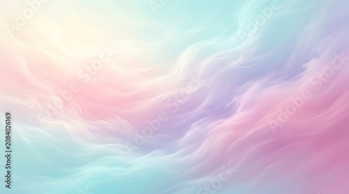 Abstract soft pastel clouds background with dreamy pink blue and purple colors