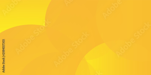 Abstract background with circular shapes composition yellow color pattern gradient texture simple