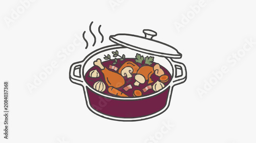 Colorful illustration of a bowl of mixed fruit.
