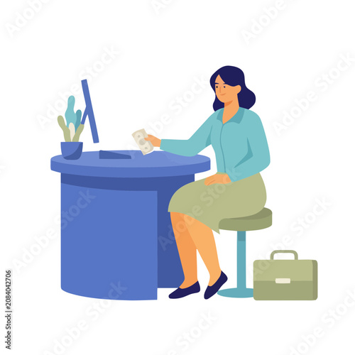 Business Data Analysis Illustration