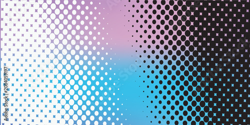 Abstract gradient background with blue and pink color blur, fine white and black grain texture, suitable for modern banner, poster, and wallpaper designs, EPS10