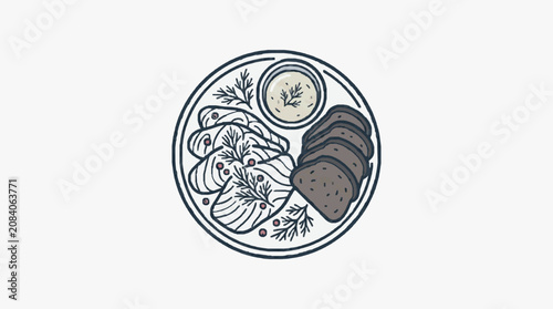 Foto Intricate celtic knotwork symbol design illustration.