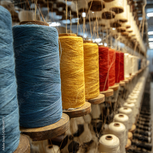 Textile industry - Weaving and warping          