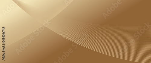 Gold luxury background with ribbon elements and glitter light effects decorations and bokeh.