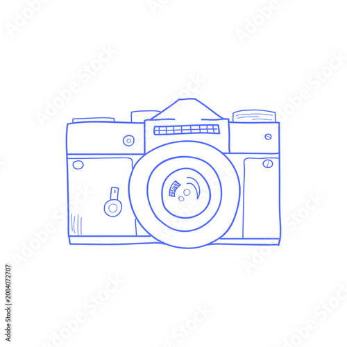 ILLUSTRATION OF CAMERA ISOLATED