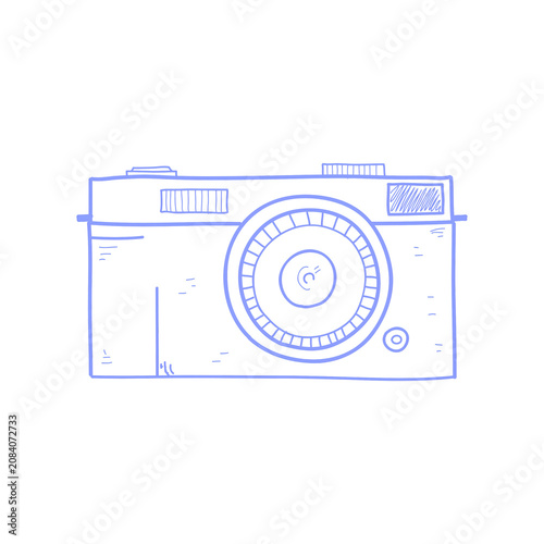 ILLUSTRATION OF CAMERA ISOLATED