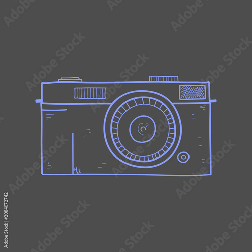 ILLUSTRATION OF CAMERA ISOLATED