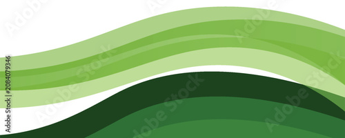 Abstract green banner background. Graphic design banner pattern background template with dynamic curve shapes