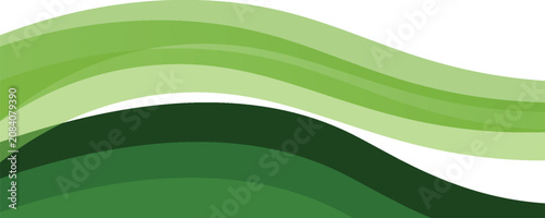 Abstract green banner background. Graphic design banner pattern background template with dynamic curve shapes