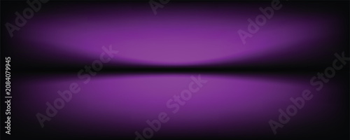 Abstract gradient podium background. Violet, purple and lilac empty 3d studio backdrop. Clean scene for product presentation mockup template. Vector illustration.